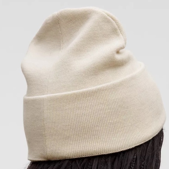 Lululemon Cream Warm Revelation Beanie One Size NWT